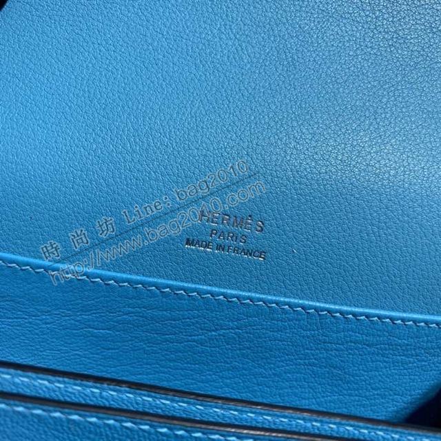 HERMES女包 豬鼻子包 Roulis Evercolor皮 北方藍 愛馬仕百搭款單肩包 愛馬仕斜挎背包  Ama1688